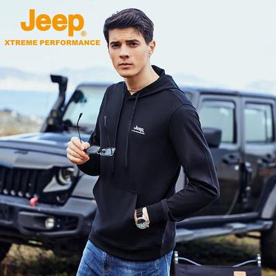 Men's Fleece-Lined Hooded Long Sleeve T-Shirt
