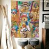 One Piece Tony Tony Chopper Arazzo da Parete Estetico Appeso a Parete Coperta in Tessuto Stampato Arazzi Decorativi per Camera da Letto Soggiorno Decorazioni per la Casa