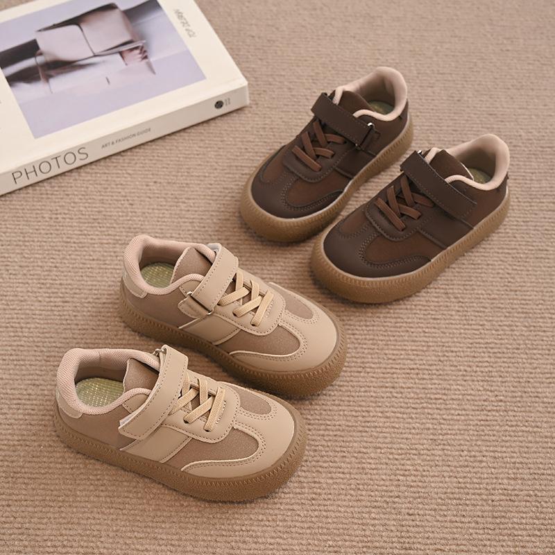 Girls Board Shoes 2025 Spring and Autumn New Children's Moral Training Shoes Boys Casual Sports Shoes Medium and Older Children's Versatile Single