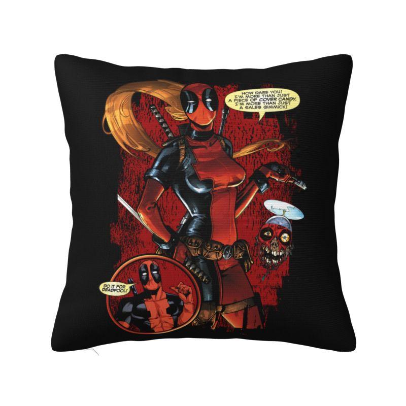 Federe Cuscino Cartoon Eroe Deadpool Personalizzate Federa Cuscino Nordica Federa Cuscino in Velluto