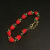 Korean Style Red Strawberry Splicing Bracelet, Girly Cute Sweet Fresh Premium Spring Summer Jewelry Accessories
