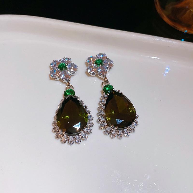 Kolczyki z frędzlami w kształcie łzy z cyrkoniami i motylami - Lekki luksusowa biżuteria modowa dla kobiet