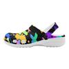 White EVA Clogs with Cute Cat Print, Lightweight Slip On Garden Shoes, Breathable Beach Sandals, Indoor Outdoor Slippers for Men Women