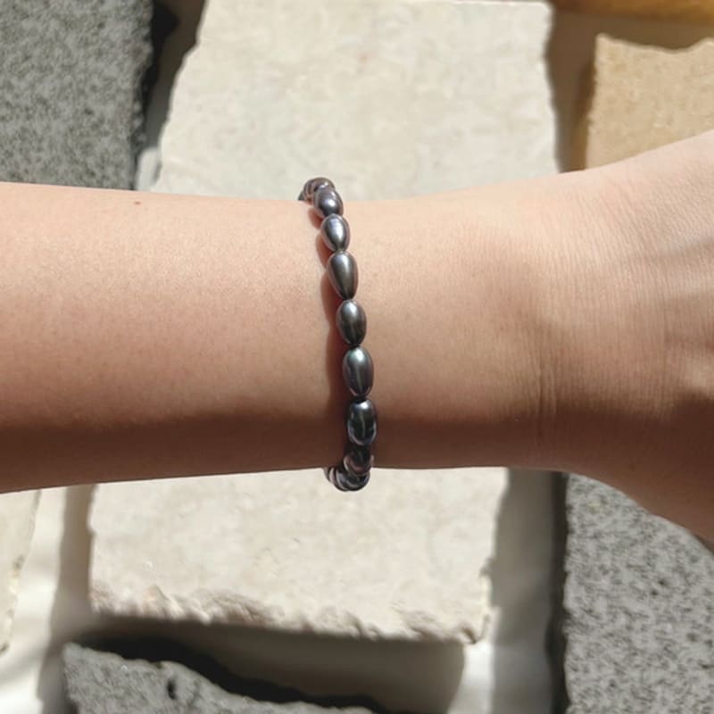 

KIETIMOOR Black Pearl Bracelet (Silver925) Black Pearl Silver Bracelet Black Pearl Bracelet (Silver925)