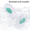 1pair Silicone Heel Cups Shock Absorption U Shaped Half Size Insoles Washable Heel Support Cushions for Sports Shoes Boots