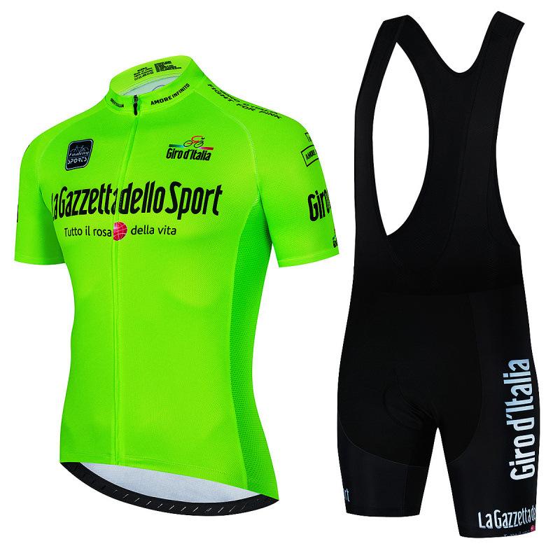 Cyklistické Overaly Cyklistický Dres Set Soutěžní Venkovní Sporty Cyklistický Oblek Krátký Rukáv Set