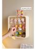 Large Capacity Transparent Wall-Mounted Figurine Display Rack with Dustproof Storage
