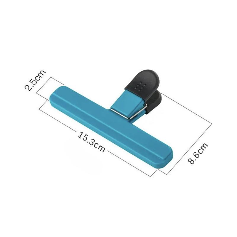 

1/4/6 шт. Зажим для запечатывания пакетов для продуктов, многоразовые инструменты для хранения свежих продуктов, пластиковые зажимы для хранения продуктов, зажимы для пакетов для продуктов 4PCS-Large синий