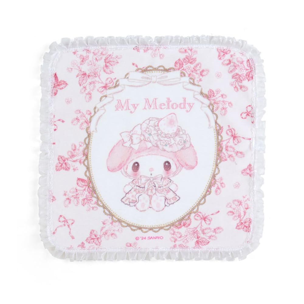 

Sanrio My Melody Petit 28 x 28 x My Melody White Strawberry Tea Time Design Character 674877 Towel, 0.3cm, Series,