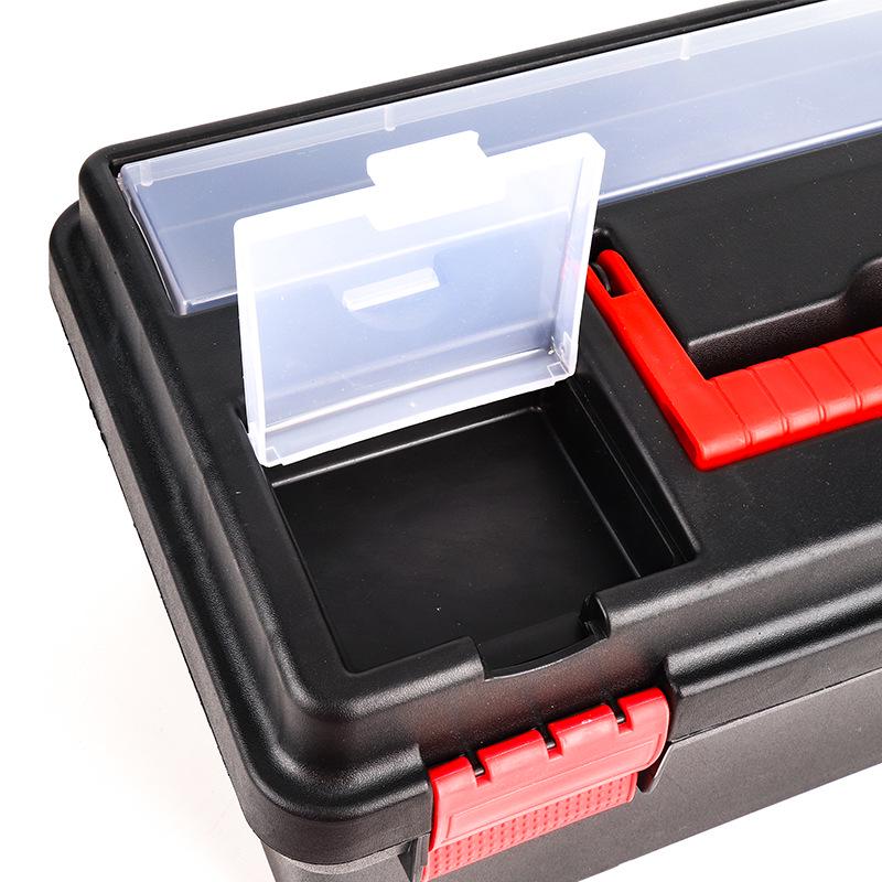 16-inch Artist Toolbox: Large Capacity Handheld Chinese Painting Box, Multifunctional Pigment-Thickened Plastic Case