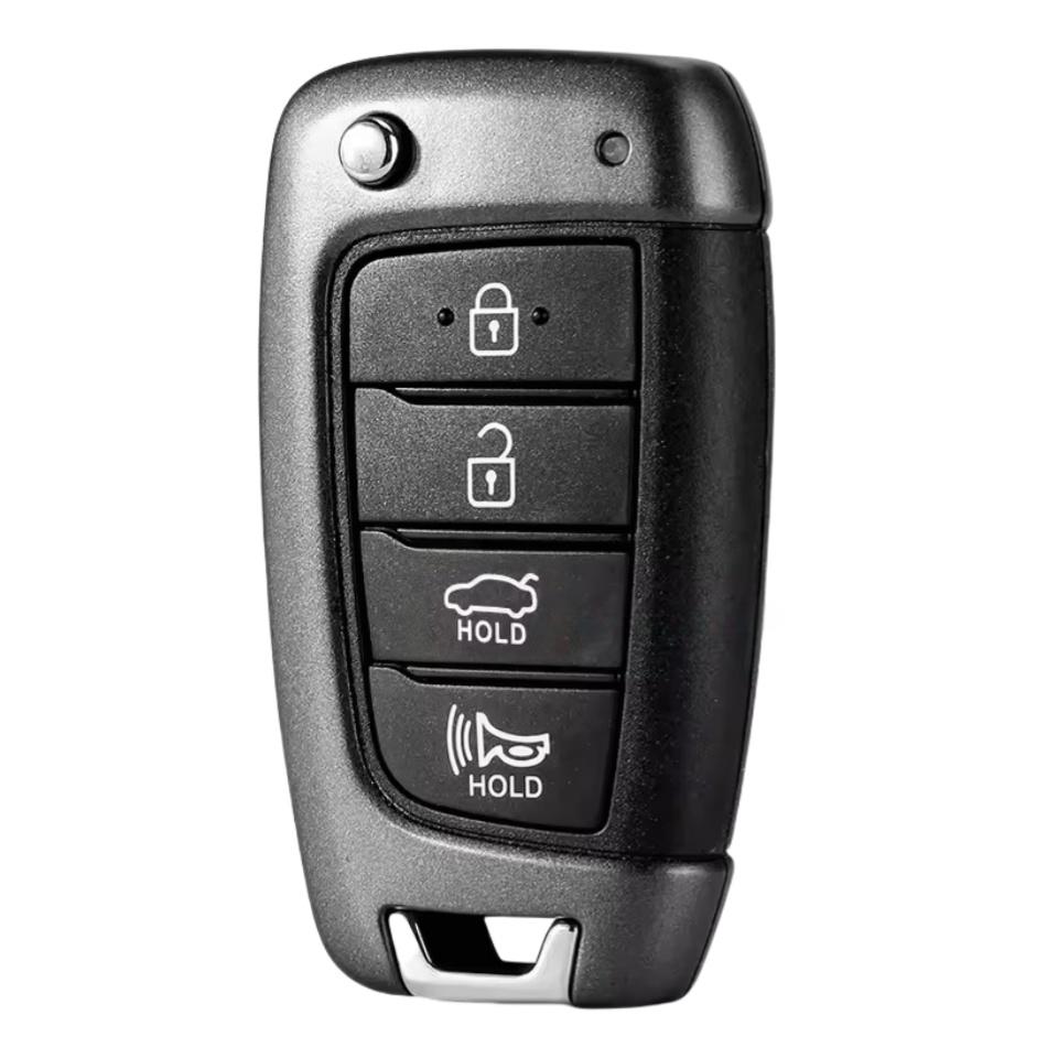 Xjmynb For Hyundai Accent Kona Tucson Elantra Accent Solaris Verna + Flip Smart Remote Key Shell Case Fob 2/3 Buttons