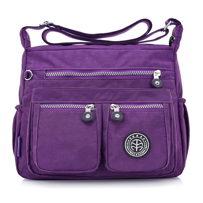 Mode axelväska med flera fickor Damväska Vattentät Oxford Crossbody-väska Helt ny Messenger-handväska Shopping Mamma Tote