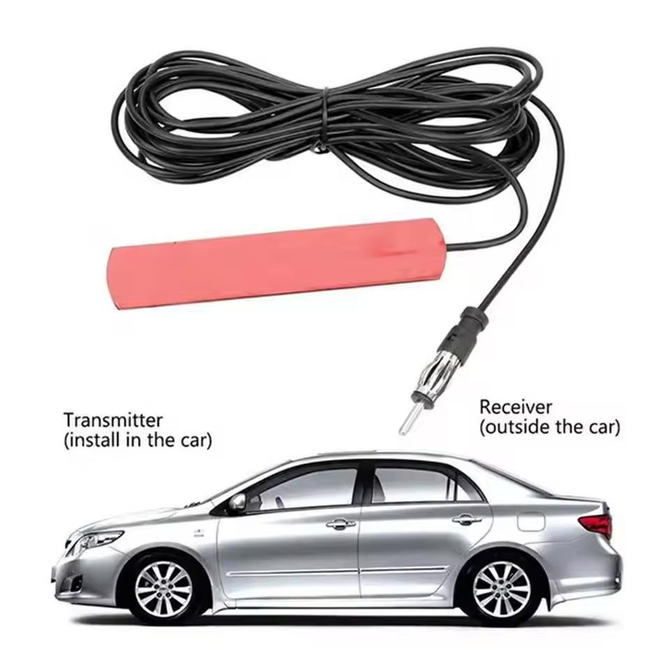 DC5-12V Versteckte verstärkte Autoantenne 85-860MHz AM/FM Radioantenne Stabilität Signalverstärker Antenne für Auto LKW Motorrad Boot