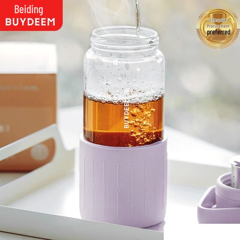 Buydeem Portable Tea Infuser Glass Bottle