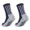 1 Pair Sports Socks Anti-slip Silicone Bottom Mid-tube Sweat Absorption Fine Knitting High Elasticity Daily Wear Football Basketball Calf Socks