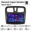 Android Car-Play Car Radio For Renault Logan Sandero 2014-2017 Multimedia Player Head Unit Stereo GPS Navigation BT WIFI,2+64GB