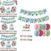 Kids Cocomelon Theme Birthday Party Decor Supplies Banner Caketopper Balloon