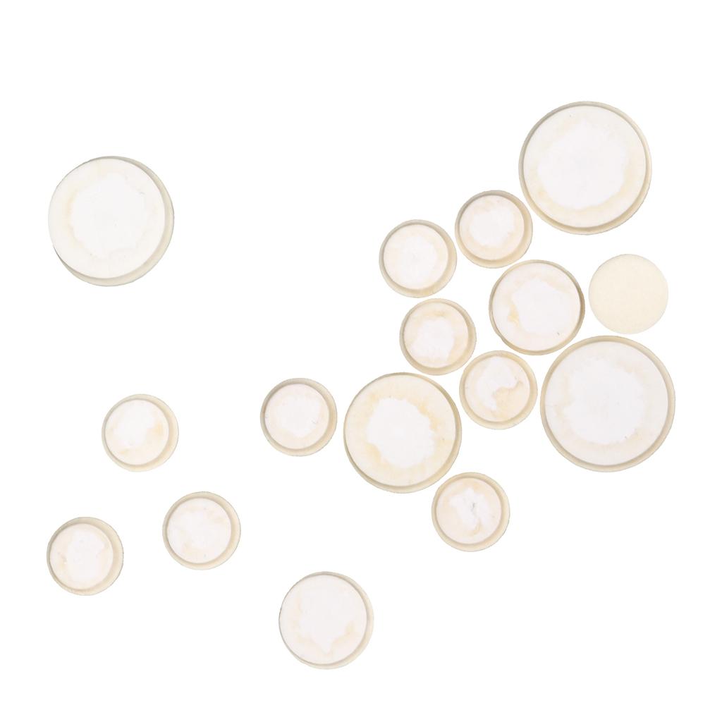 17Pcs Clarinet Pads Cork Sound Insulation Friction Resistance Instrument Accessories