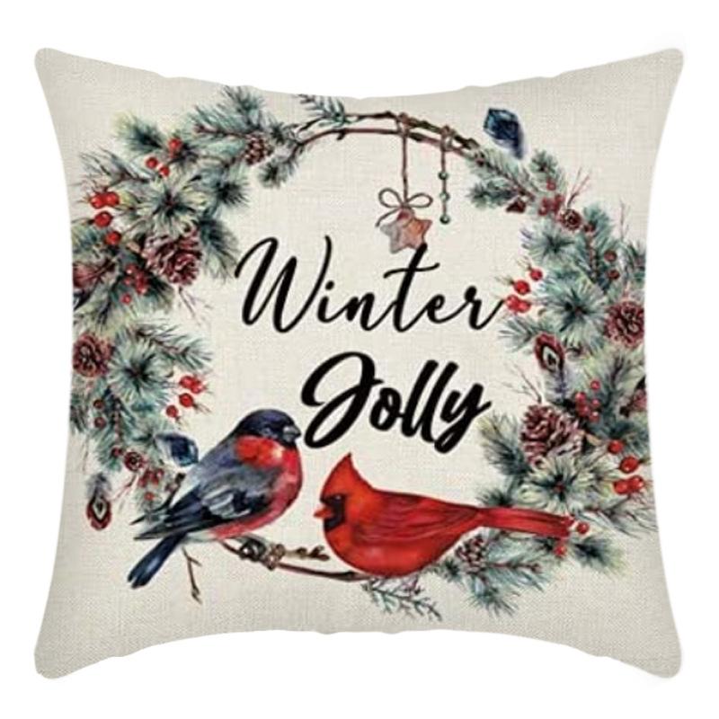 Christmas Nordic Style Santa Claus Pillowcase Home Sofa Cushion Car Cushion Cartoon Christmas Pillowcase