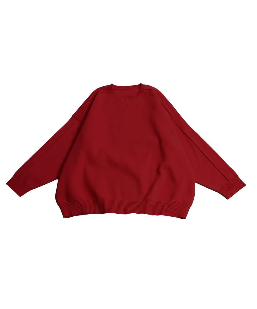 antiqua Sponge Knit Long Solid Plus to Size Red Women's Sweater, Sleeve, Color, ZA-00214, (equivalent L-XXL), 12,