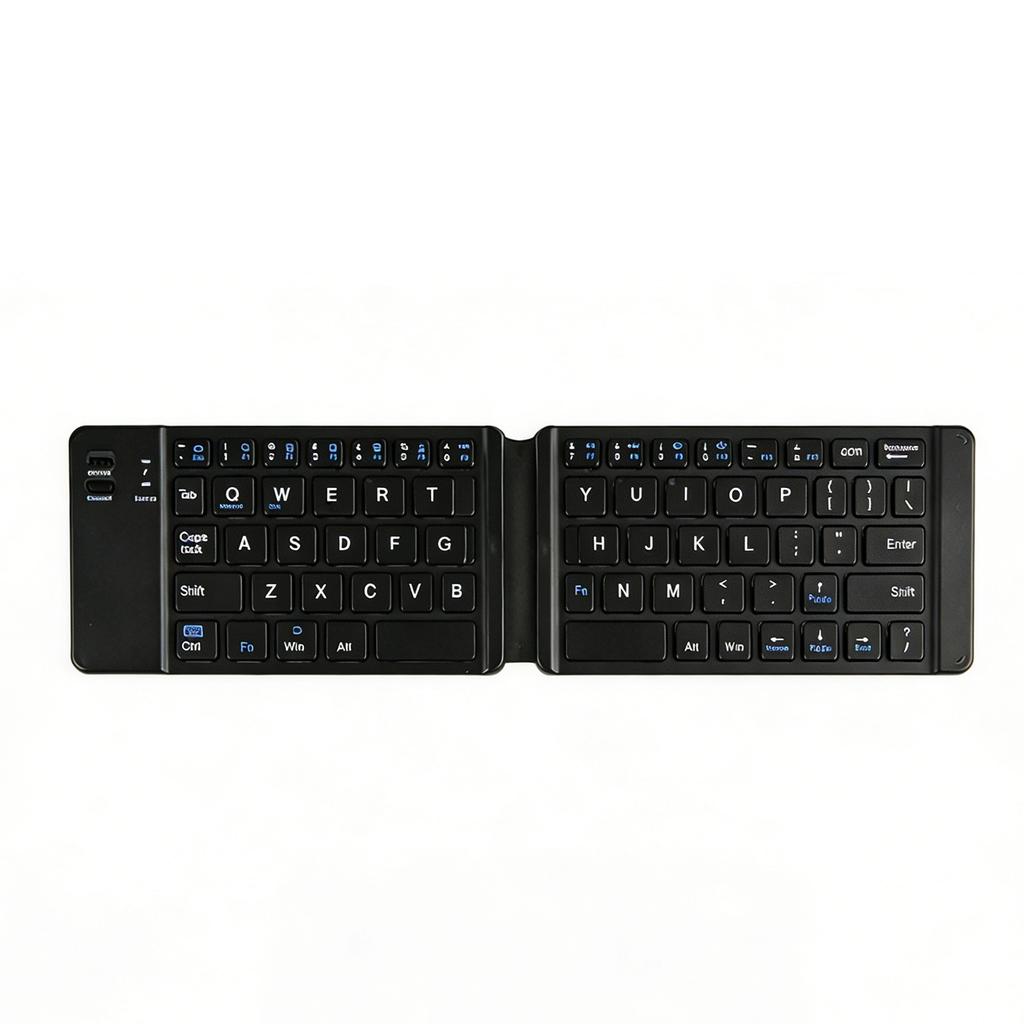 Faltbare Tastatur Leise Wiederaufladbar Kabelgebunden Drahtlos Bluetooth Dual-Modus Tragbare Faltbare Tastatur für Tablets Desktop