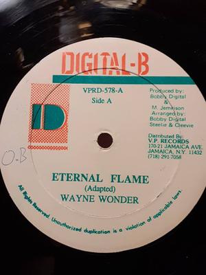 12-Zoll-Schallplatte WAYNE WONDER - Eternal Flame VPRD578 Digital-B 1990 US Reggae, Ska & Dub Gebraucht