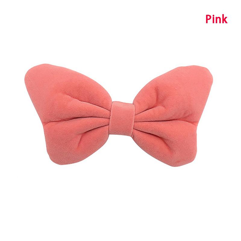 

Украшение для салона автомобиля в виде галстука-бабочки, симпатичное украшение для центральной консоли автомобиля, протектор для плеч, аксессуары для салона автомобиля розовый