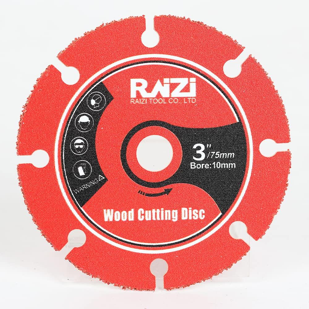 Raizi 75mm x 10mm Disc Grinder Saw Wood Cutting Diamond Saw Blade for Metal Cutting Multipurpose Diamond Vacuum Brazed Saw Blades Wood Blades, Stone,