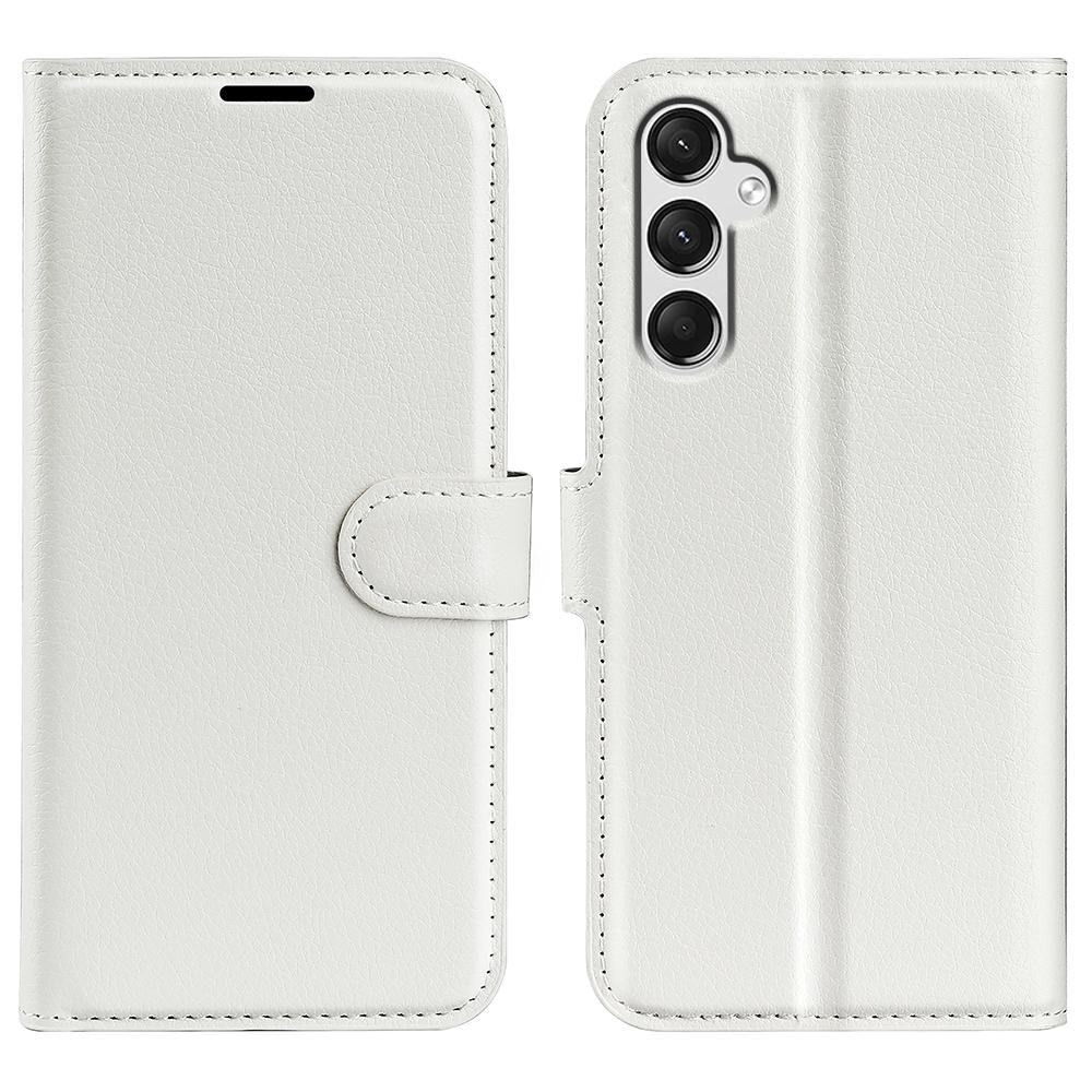 For Samsung Galaxy A25 5G (Global) (161.0 X 76.5 X 8.3mm) Case Slim-Fit Wallet Phone Shell Litchi Texture Leather Stand Cover