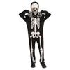 Bright Skeleton Costume For Children Halloween Party Full Body Jumpsuit Easy Zipper Closure Comfortable Wear