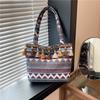 2025 Spring New Tassel Women's Bags Fashionable Ethnic Style Contrasting Colors Large-capacity Niche Women's Bags Shoulder Bags Tote Bags