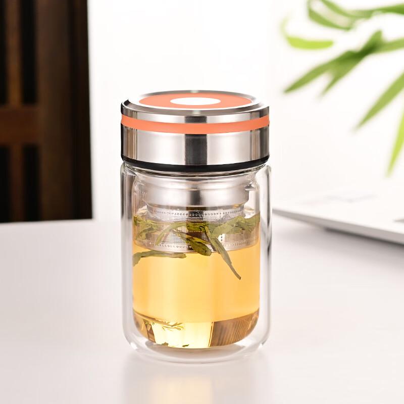 Chuangqi Double-Wall High Borosilicate Glass Tumbler