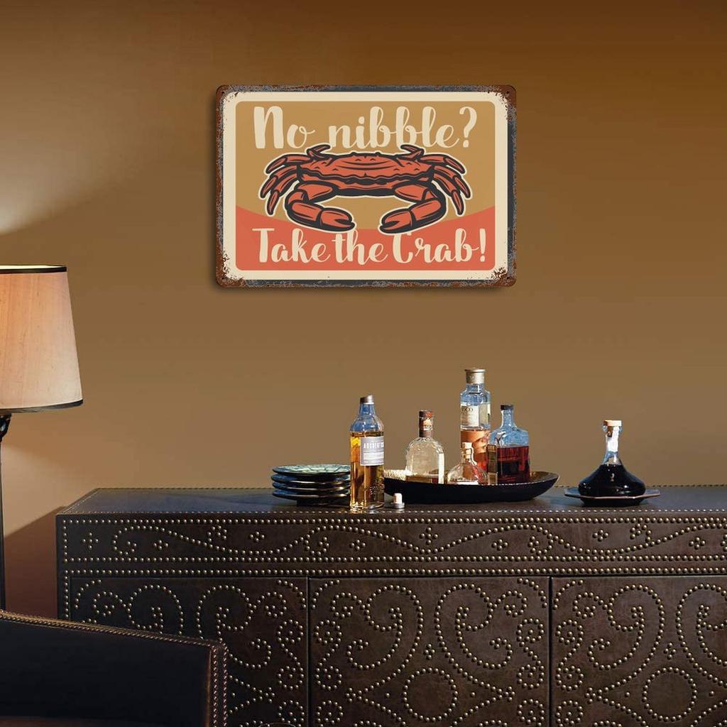 1-Pack Vintage Style Metal Wall Art, 20×30cm and 30×40cm, Antique Rust-effect Decor for Office, Studio, Den or Workshop