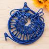 1pcs Portable Clothesline with 12 Clips Polychrome Outdoor No Punching Required Travel Camp Retractable Clothes Rope Drying Rack