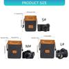 Ergonomic DSLR Camera Drawstring Bag Breathable Padding Multiple Small Compartments For Secure Carrying