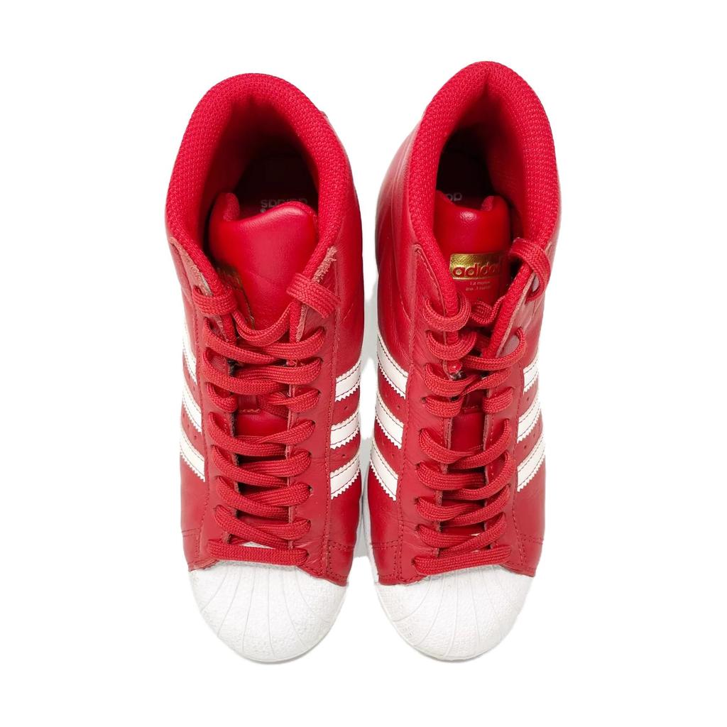 Adidas Pro Model Non-Slip Durable Training Shoes Kids Sneakers Red BY3730