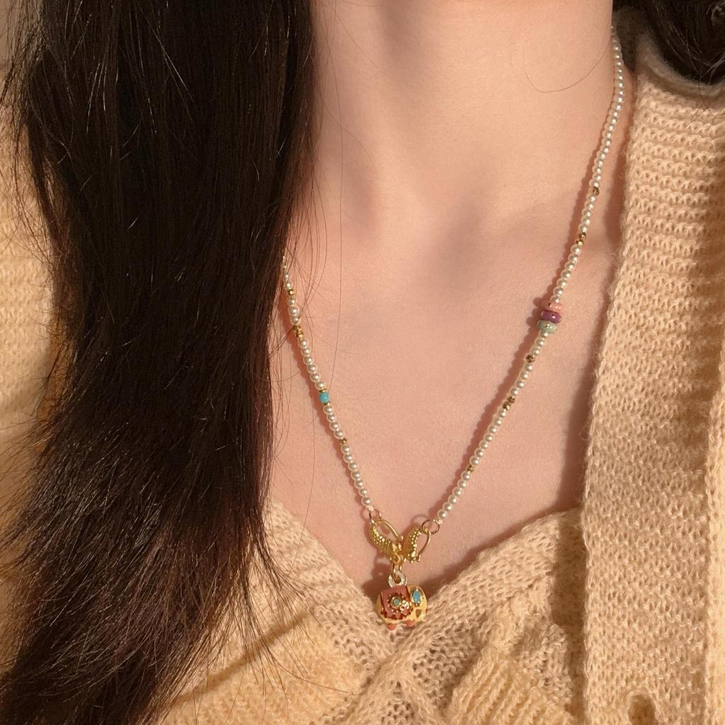 Dunhuang Silk Road Necklace: Exquisite Western-Chinese Fusion Clavicle Chain