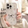 Bow Glitter Epoxy Mobile Phone Case For Iphone17Promax Stars Apple 16Plus Transparent 14 Women