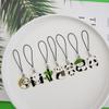 Cartoon Phone Charm Lanyard Panda Mobile Phone Pendant Key Holder Cute Phone Strap  Bag Pendant