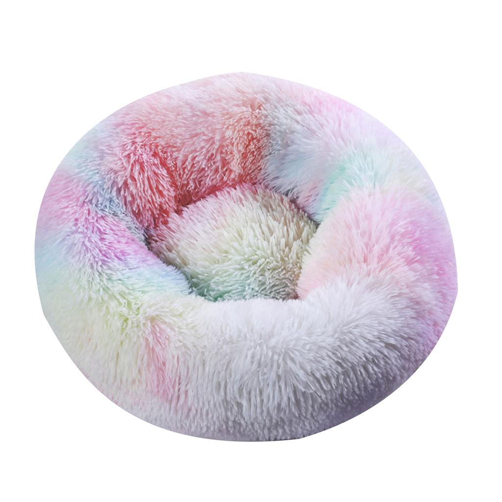 Cat Cushions Bed Multiple Size and Color Winter Soft Round Sofa Bed Cat Bed for Indoor Cat Furry Sofa