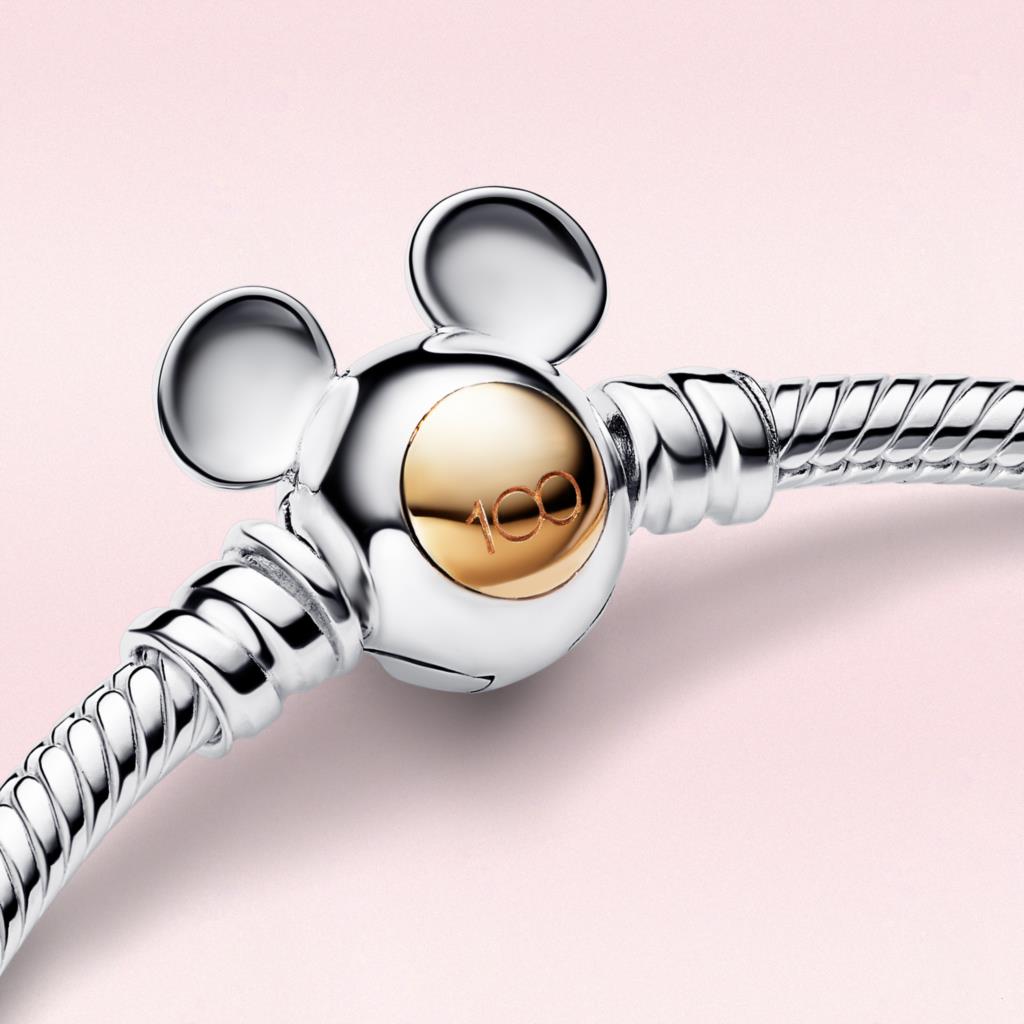 Authentisches 925er-Sterlingsilber-Armband zum 100-jährigen Jubiläum mit Maus-Armband, passend für Original-Feen-Armbänder, Charm-Perlen-Frauen-Liebesgeschenk