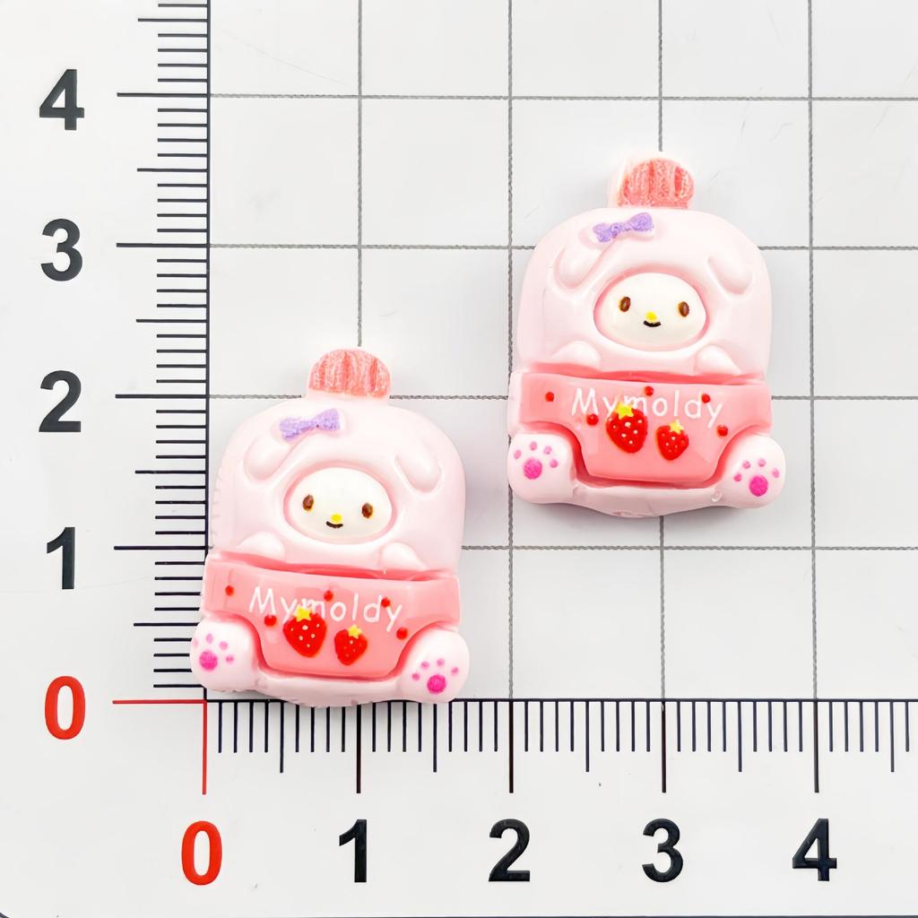 Cute Cartoon Animal Resin Accessories: DIY Phone Case, Hair Clip, Drink Bottle, Fridge Magnet, Luggage Decor.