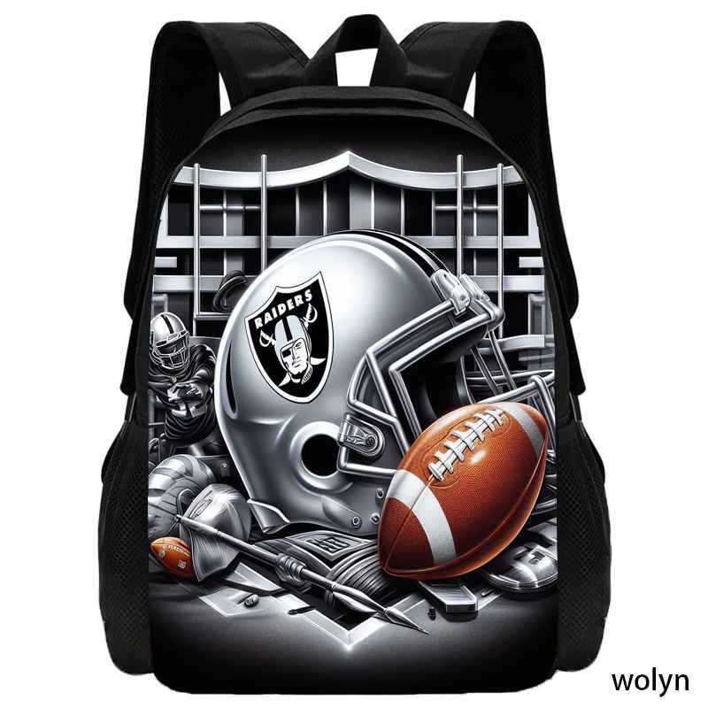 Football Rugby Pattern Simple Cute Backpack Student School Bag Computer Backpack