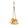 Small Vintage Christmas Bell Garland with Bows, Hanging Wind Ornament for Holiday Decor