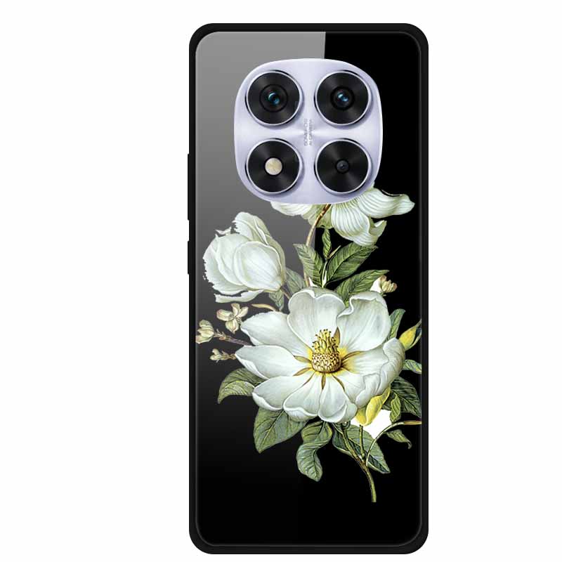 Glass Case For Xiaomi Redmi Note 14 Pro 4G Phone Case Tempered Glass Hard Back Cover For Redmi Note 14 Pro 5G Case Soft Bumper Redmi Note 14Pro 4G