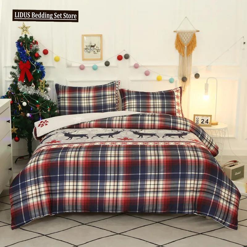 Christmas Bedding Set Duvet Cover Pillowcase  King Size Bedding