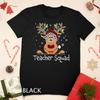 Teacher Squad Reindeer Funny Teacher Christmas Xmas Unisex T-shirt