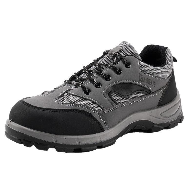 Men's Steel Toe Safety Shoes - Anti-Smash, Anti-Puncture, Breathable, Lightweight, Non-Slip, Wear-Resistant Work Footwear.