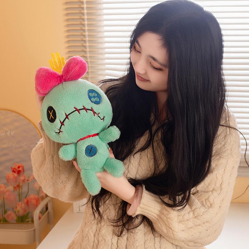 Hot Scrump Green Pink Plush Toy Soft Stuffed Cartoon Pillow Plushies Doll Boy Girl Room Decoration Birthday Gifts