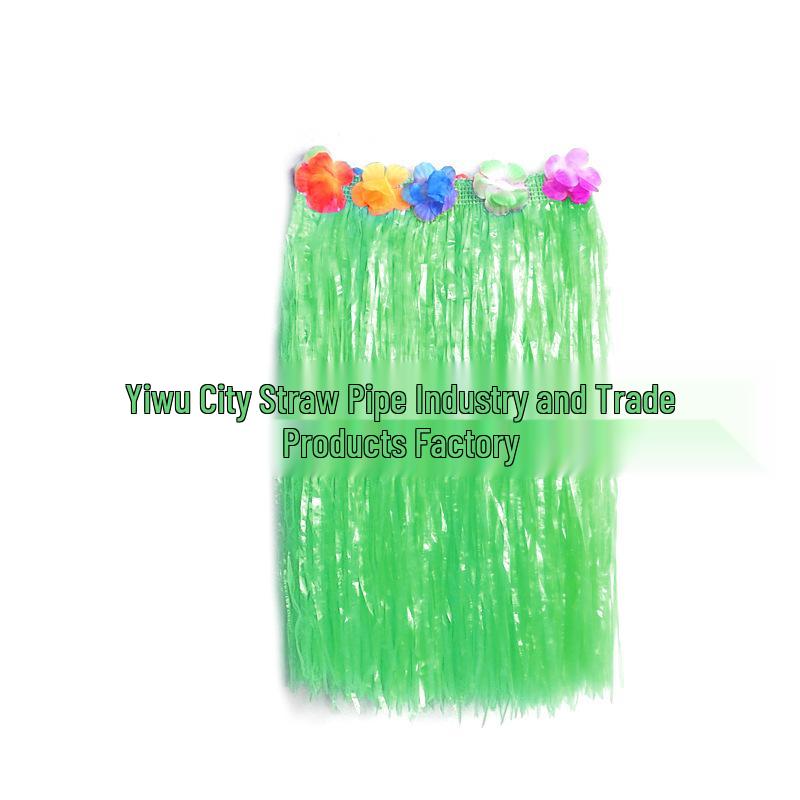 Children's Hawaiian Hula Skirt & Lei Set - Perfect for Performances, Weddings, Parties, and Costumes.